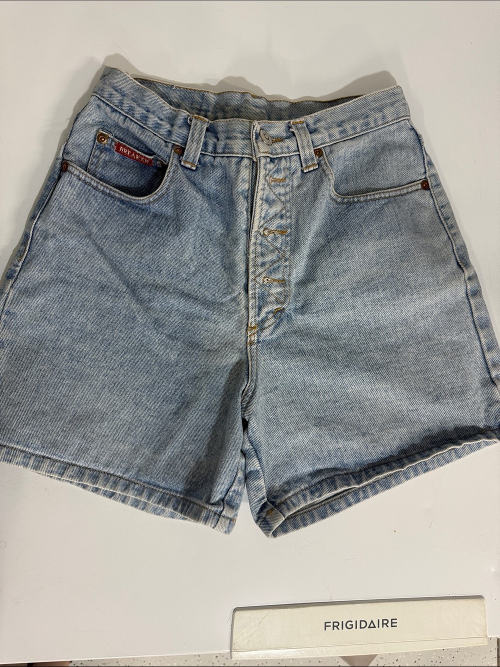 High-Rise Light Wash Women's Denim Shorts